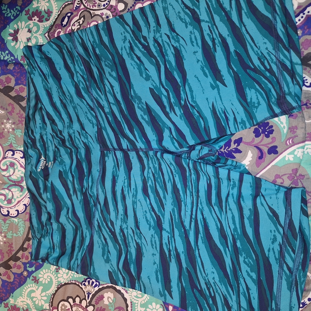 Blue and Black Patterned Shorts
